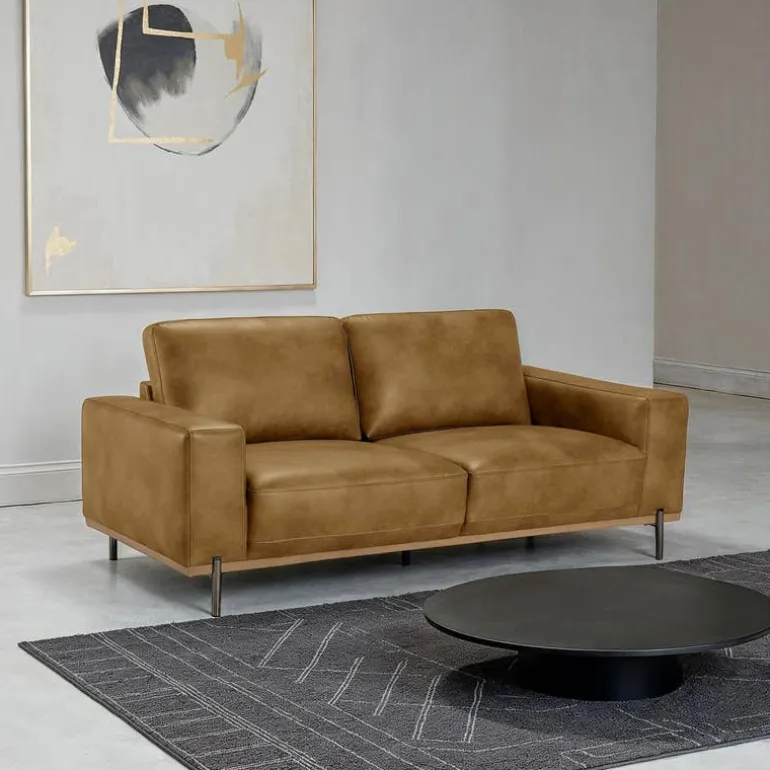 Sofa with Deep Seating - Brown