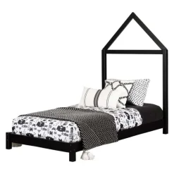 Solid Wood Bed With House Frame Headboard 39'' - South Shore