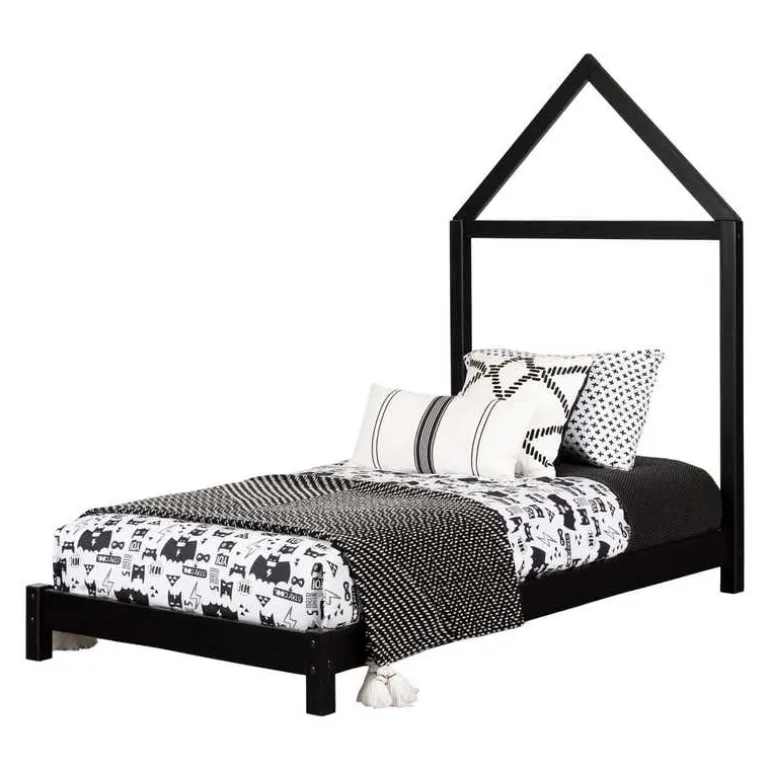 Solid Wood Bed With House Frame Headboard 39'' - South Shore