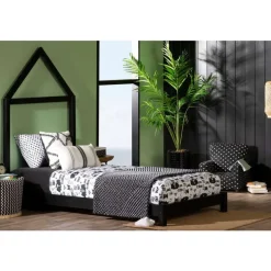 Solid Wood Bed With House Frame Headboard 39'' - South Shore
