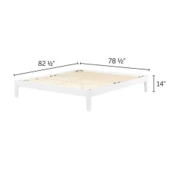 Solid Wood King Platform Bed (78") - South Shore