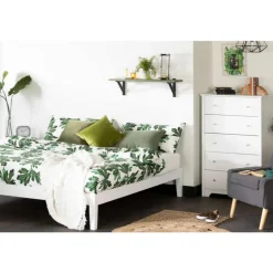 Solid Wood King Platform Bed (78