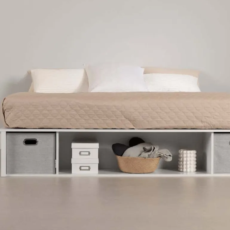 Storage Platform Bed With Baskets (78") - South Shore