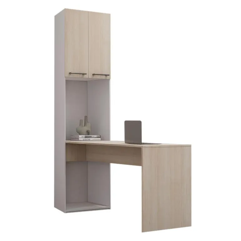 Storage Unit with Desk - Grey