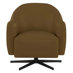 Swivel Accent Armchair - Caramel