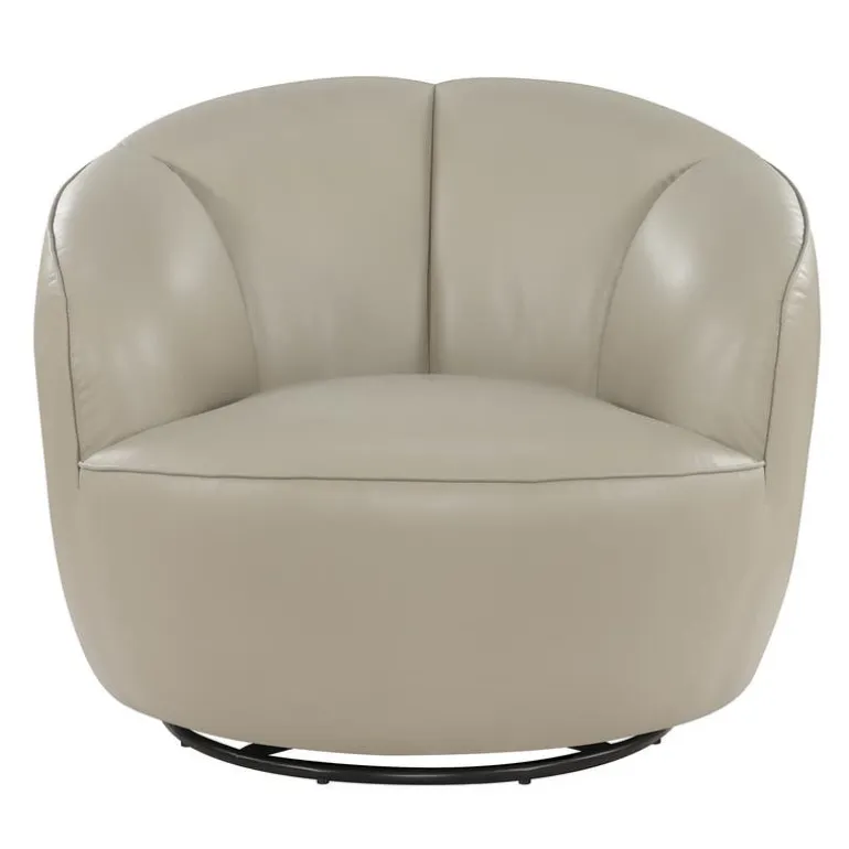 Swivel Accent Armchair - Grey