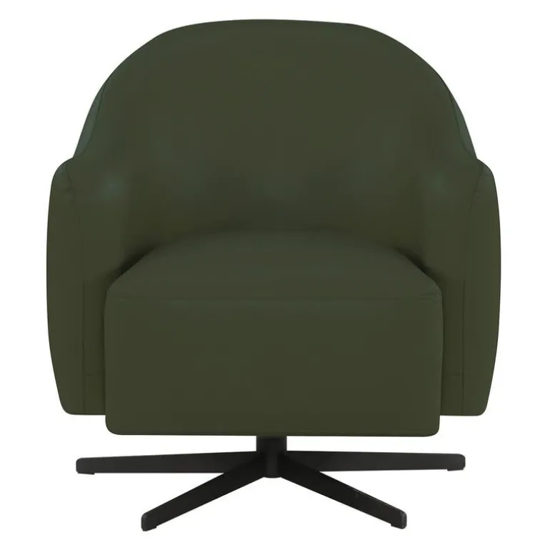 Swivel Accent Armchair - Green
