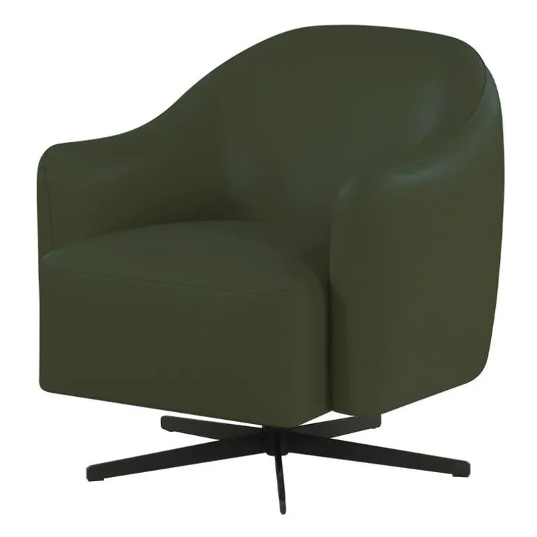 Swivel Accent Armchair - Green