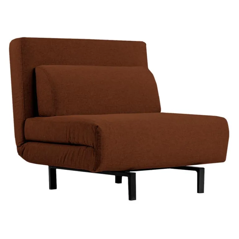 Swivel Armchair Bed - Rust