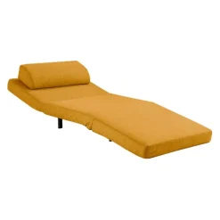Swivel Armchair Bed - Yellow