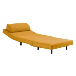Swivel Armchair Bed - Yellow