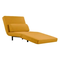 Swivel Armchair Bed - Yellow