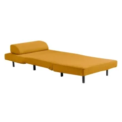 Swivel Armchair Bed - Yellow