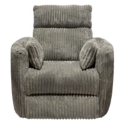 Swivel Corduroy Velvet Rocker Recliner - Grey