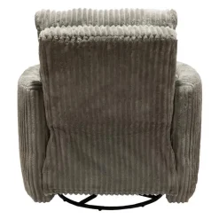Swivel Corduroy Velvet Rocker Recliner - Grey