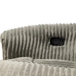 Swivel Corduroy Velvet Rocker Recliner - Grey