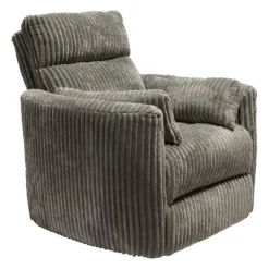 Swivel Corduroy Velvet Rocker Recliner - Grey