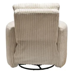 Swivel Corduroy Velvet Rocker Recliner - Beige