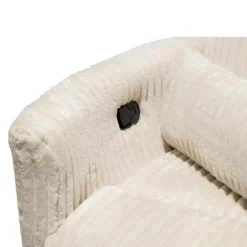 Swivel Corduroy Velvet Rocker Recliner - Beige