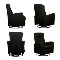 Swivel Rocker Recliner - Black