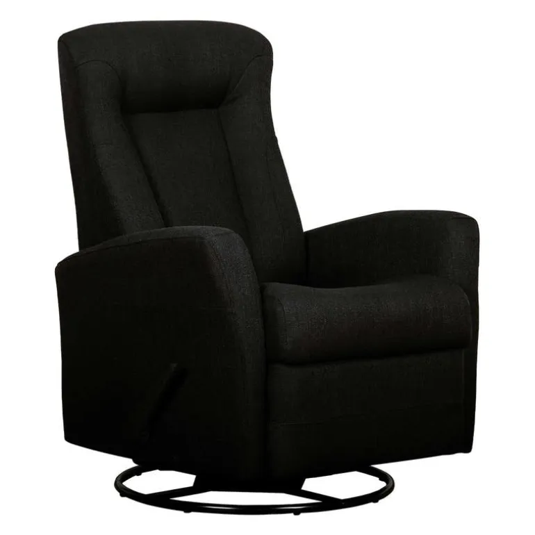Swivel Rocker Recliner - Black
