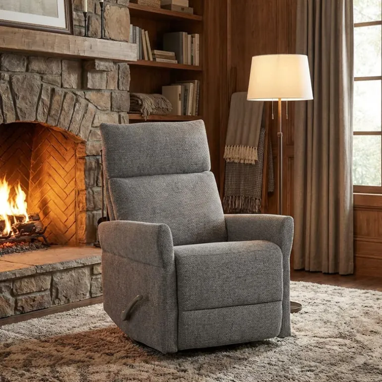 Swivel Rocker Recliner - Dark Grey