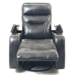 Swivel Rocker Recliner with Storage - Grey