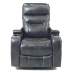Swivel Rocker Recliner with Storage - Grey
