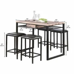 Table and 4 stools