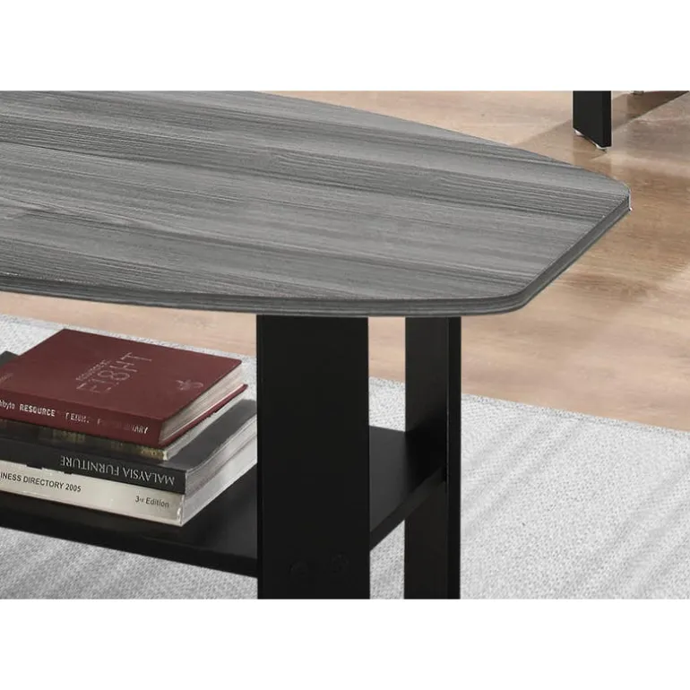 Table set - 3pcs set / black / grey top - Monarch
