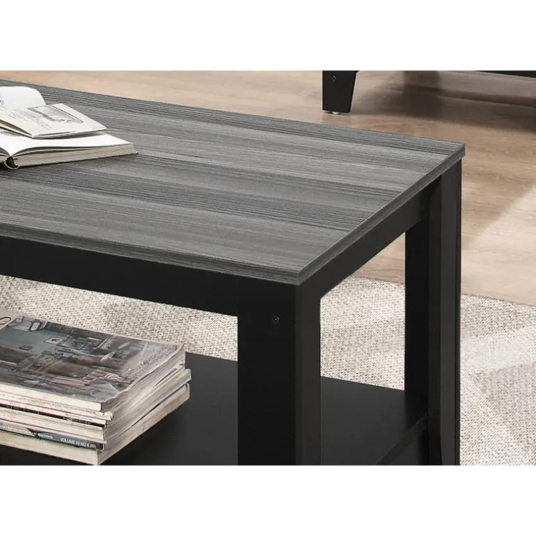 Table set - 3pcs set / black / grey top - Monarch