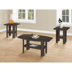 Table set - 3pcs set / brown oak - Monarch