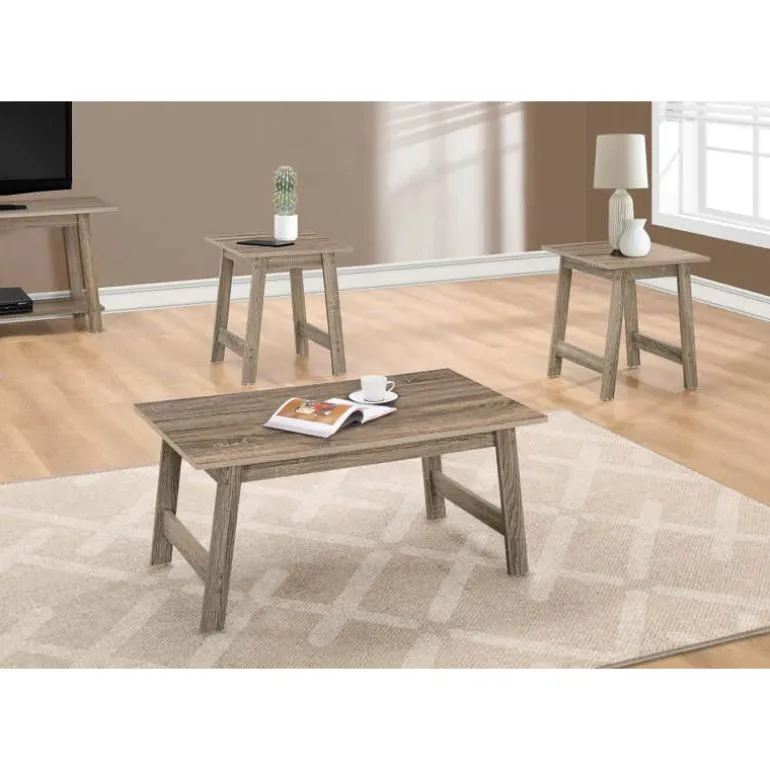 Table set - 3pcs set / dark taupe - Monarch