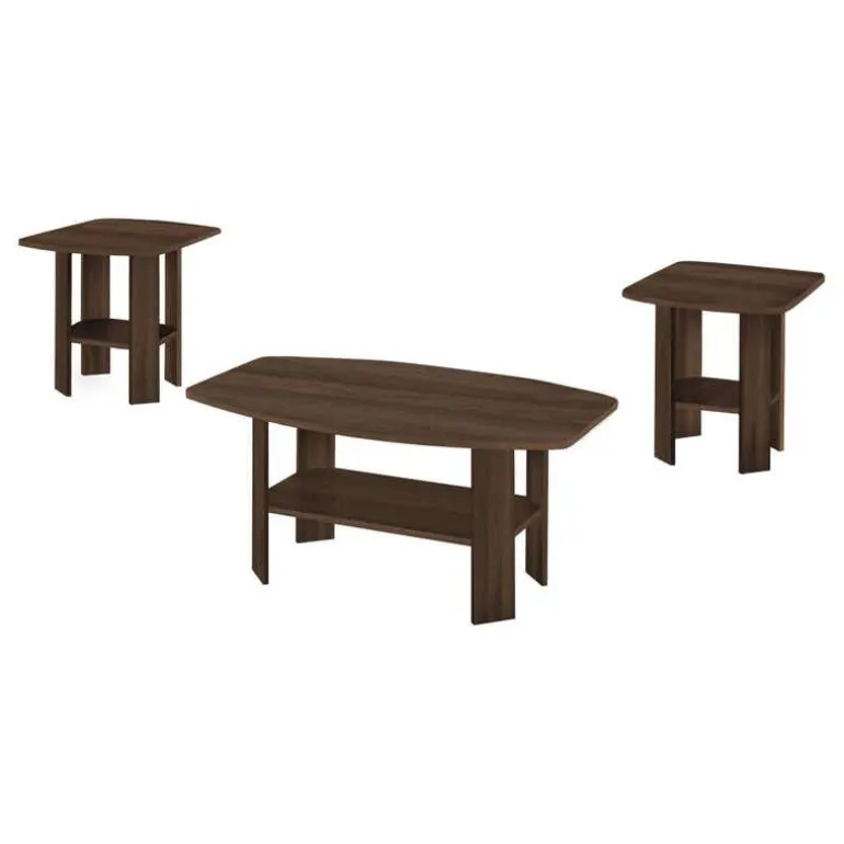 Table set - 3pcs set / dark walnut - Monarch