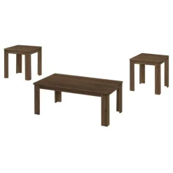 Table set - 3pcs set / dark walnut - Monarch