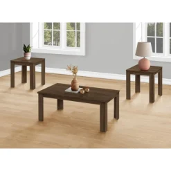 Table set - 3pcs set / dark walnut - Monarch