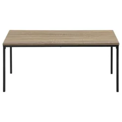 Table set - 3pcs set / dark taupe / black metal - Monarch