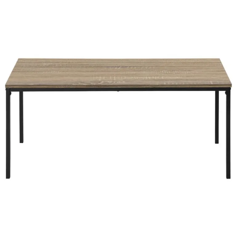 Table set - 3pcs set / dark taupe / black metal - Monarch