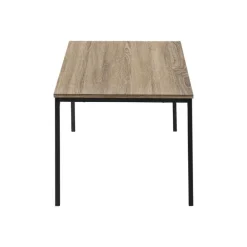 Table set - 3pcs set / dark taupe / black metal - Monarch