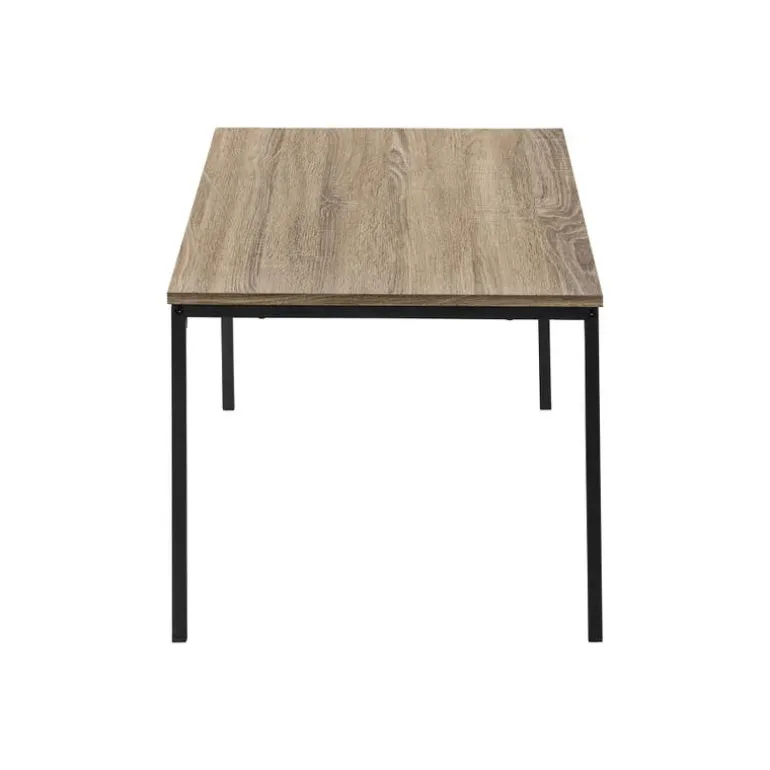 Table set - 3pcs set / dark taupe / black metal - Monarch