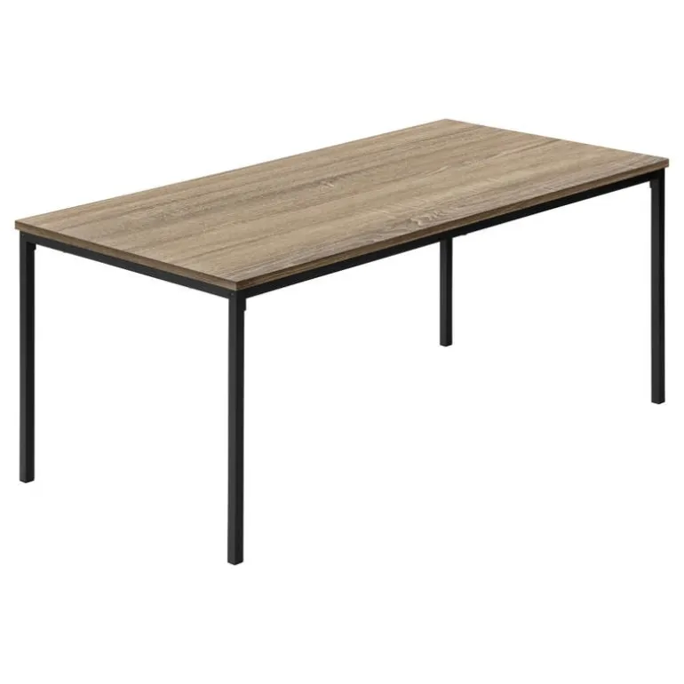 Table set - 3pcs set / dark taupe / black metal - Monarch
