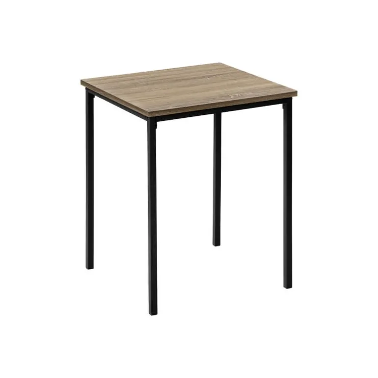 Table set - 3pcs set / dark taupe / black metal - Monarch