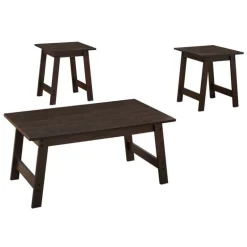 Table set - 3pcs set / espresso - Monarch
