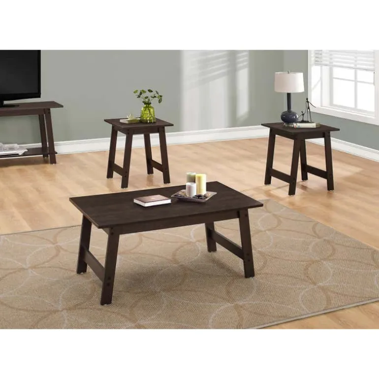 Table set - 3pcs set / espresso - Monarch