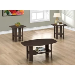 Table set - 3pcs set / espresso - Monarch