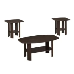 Table set - 3pcs set / espresso - Monarch