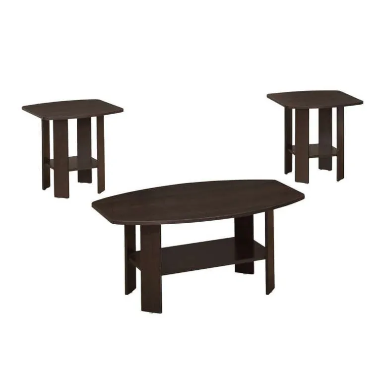 Table set - 3pcs set / espresso - Monarch