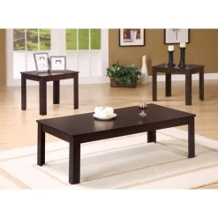 Table set - 3pcs set / espresso - Monarch