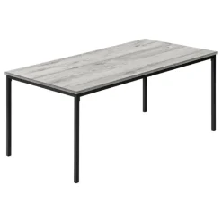 Table set - 3pcs set / grey / black metal - Monarch