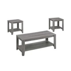 Table set - 3pcs set / grey - Monarch